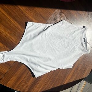 White Sleeveless Bodysuit